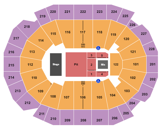 Fiserv Forum Endstage Pit Seating Chart